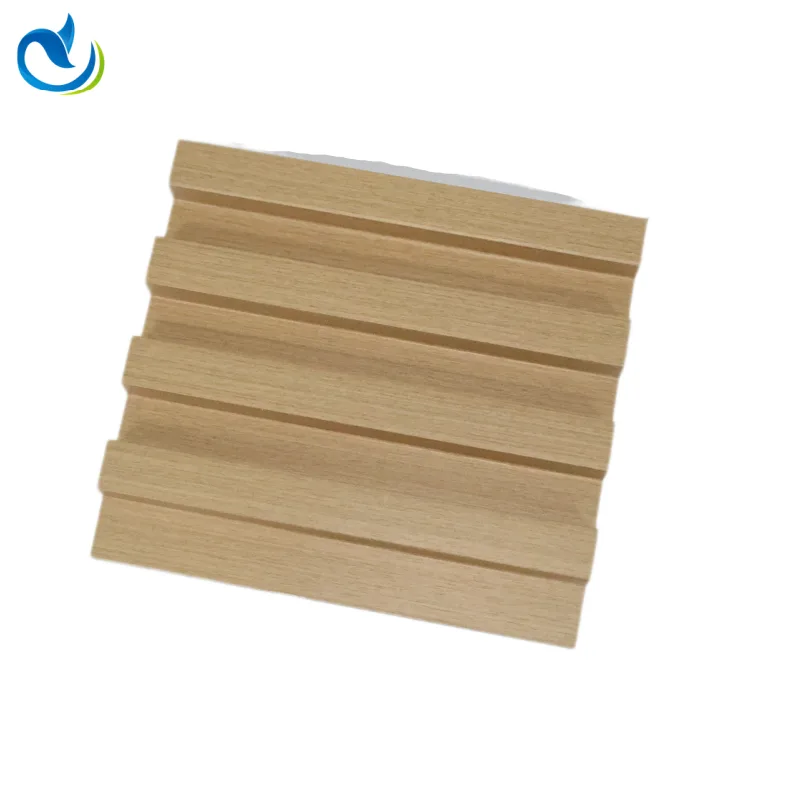 Panel Dinding Kayu Walnut WPC Slat Amerika