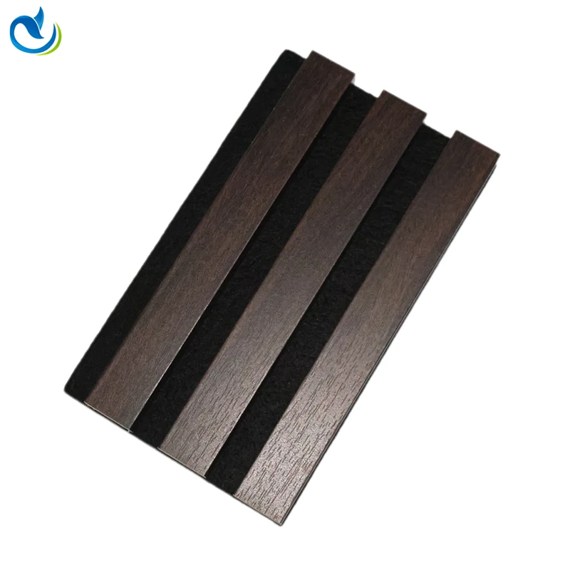 Panel dinding akustik coklat
